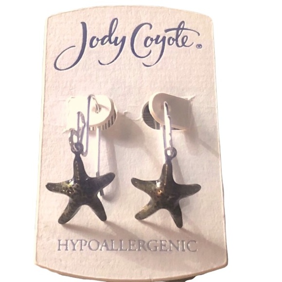 Jody Coyote Bronze Starfish drop earrings - Picture 3 of 4